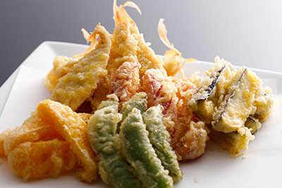 いとよりと野菜の天婦羅