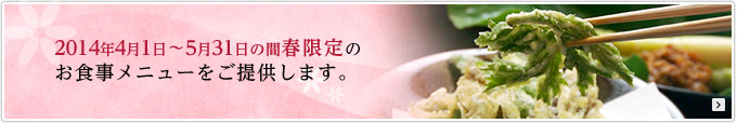 2013年6月1日～8月31日夏限定のお食事メニューをご提供します。