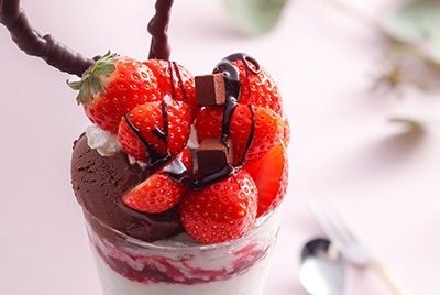 バレンタインパフェ