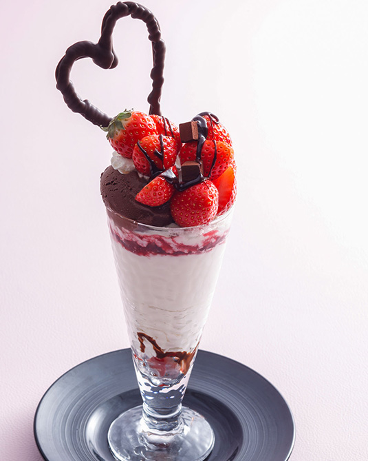 バレンタインパフェ