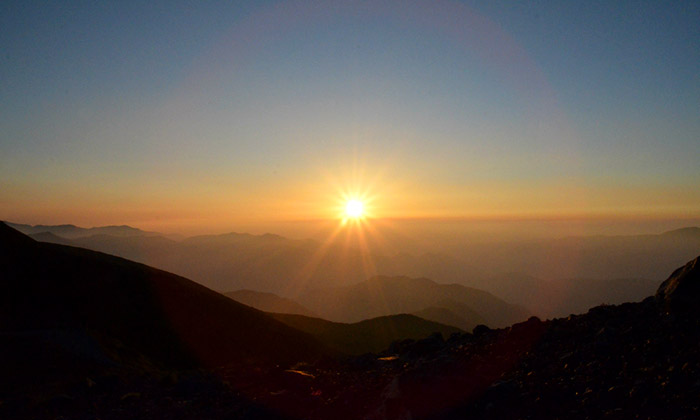 Sunrise of Mt. Norikuradake