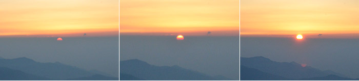 Sunrise of Mt. Norikuradake