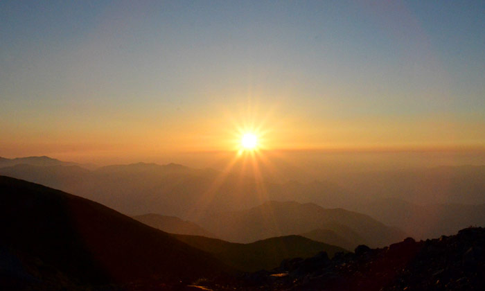 Sunrise of Mt. Norikuradake