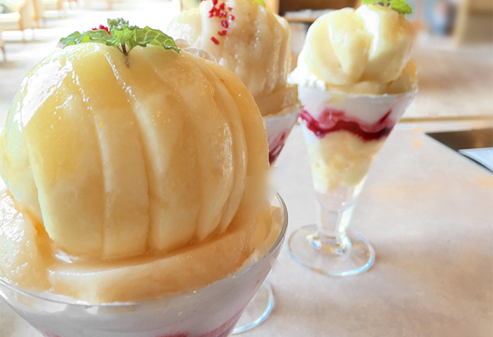 Hida Peach (from Kameyama farm) Parfait