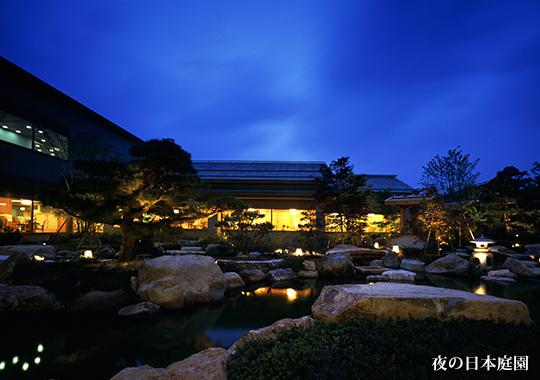 夜の日本庭園