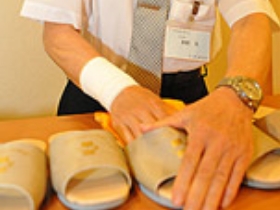 スリッパの除菌