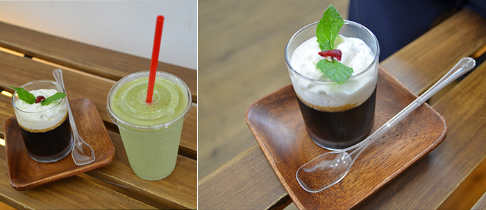 This week’s smoothie and coffee jelly 