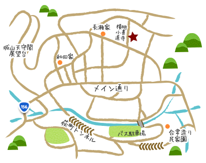 明善寺横小路　地図