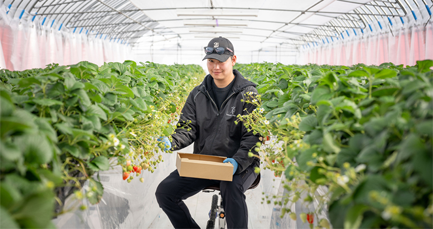 TOUGE FARM代表の峠さん