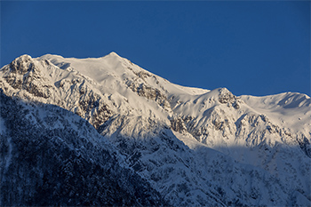 Mt. Kasagatake at 2,898 meters above sea level