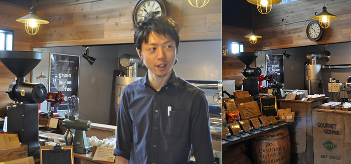 コーヒー香る店内で、元垣内さんにお話を伺います