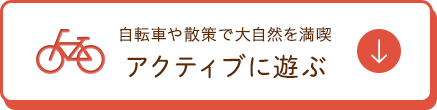 自転車や散策で大自然を満喫 アクティブに遊ぶ
