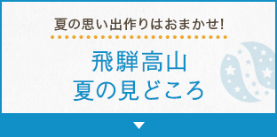 夏の思い出作りはおまかせ！飛騨高山 夏の見どころ